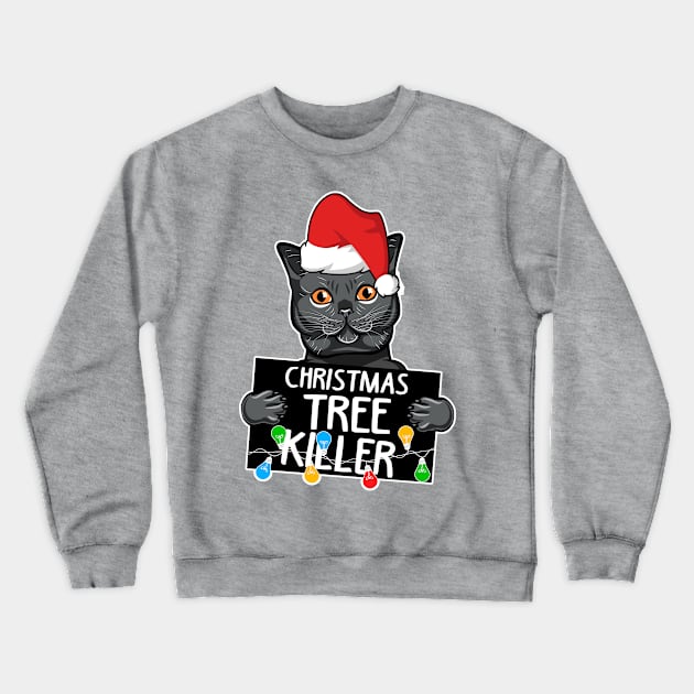 Cats Christmas Crewneck Sweatshirt by KsuAnn